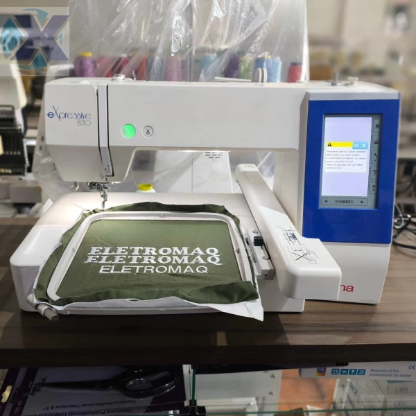 Maquina de Bordado Profissional Elna 830 Revisada + Coleção de Bordados