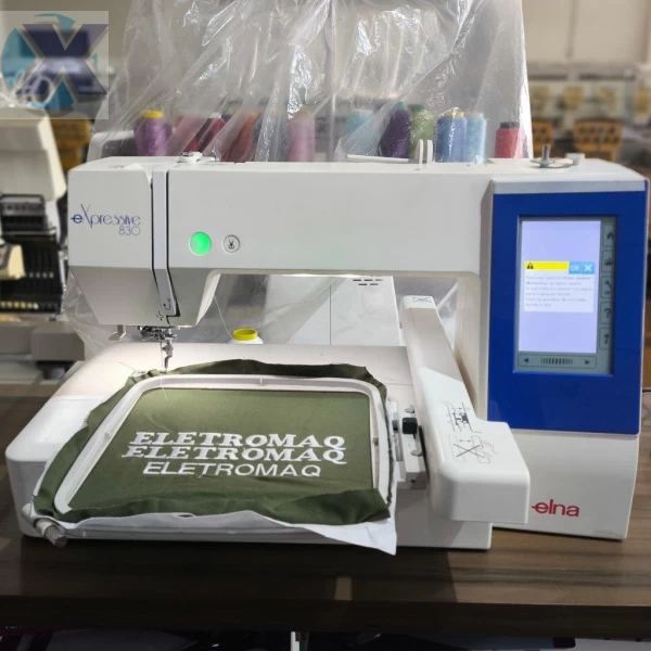 Maquina de Bordado Profissional Elna 830 Revisada + Coleção de Bordados