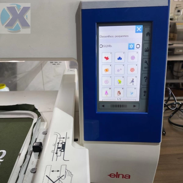 Maquina de Bordado Profissional Elna 830 Revisada + Coleção de Bordados