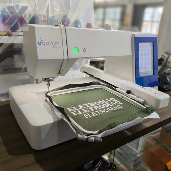 Maquina de Bordado Profissional Elna 830 Revisada + Coleção de Bordados