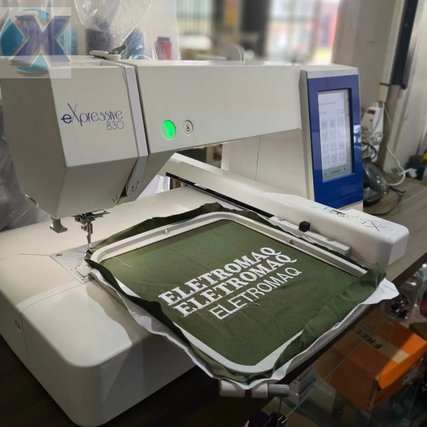 Maquina de Bordado Profissional Elna 830 Revisada + Coleção de Bordados