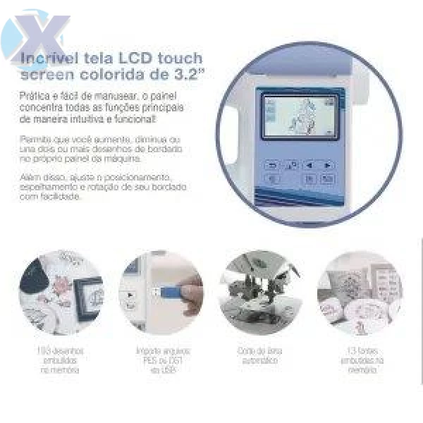Maquina de Bordado Profissional Brother BE915L Completa + Coleção Bordados