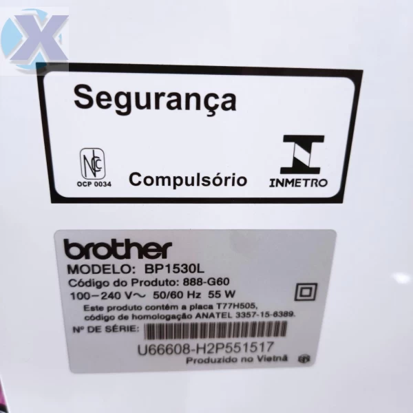 Maquina de Bordado Profissional Brother BP1530L Completa + Coleção Bordados