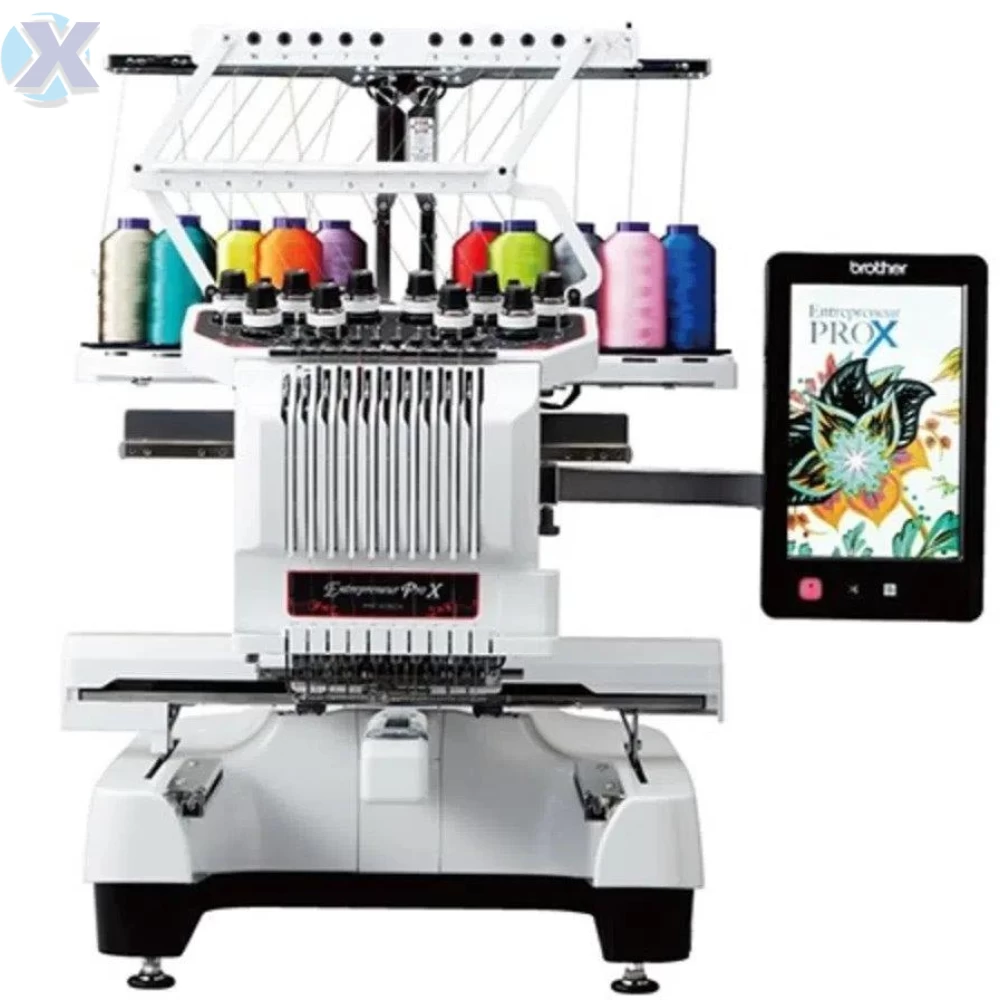 Maquina de Bordado Profissional Brother 10 Agulhas PR1055X + Coleção de Bordados