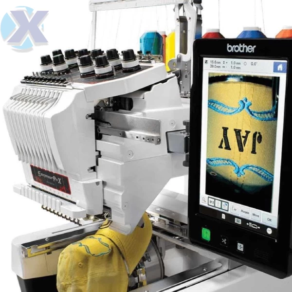 Maquina de Bordado Profissional Brother 10 Agulhas PR1055X + Coleção de Bordados