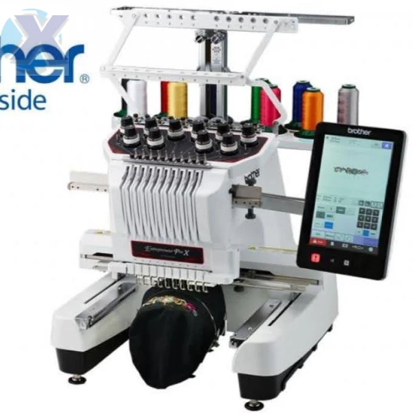 Maquina de Bordado Profissional Brother 10 Agulhas PR1055X + Coleção de Bordados