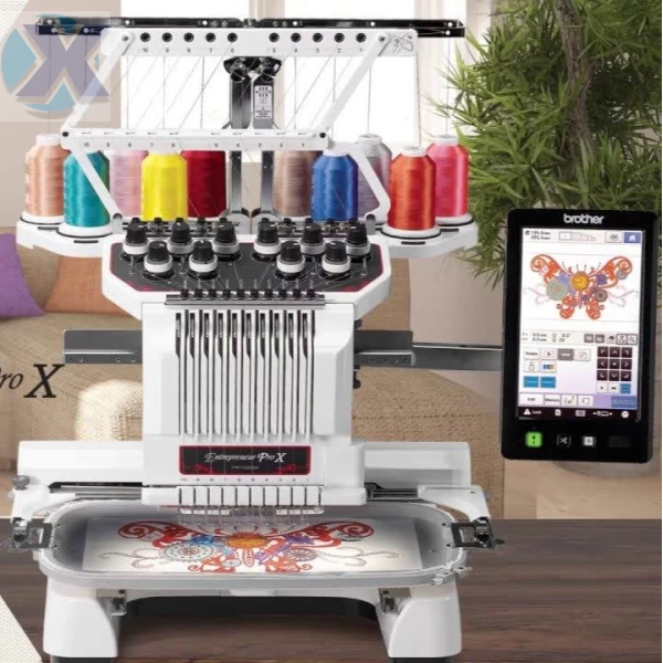 Maquina de Bordado Profissional Brother 10 Agulhas PR1055X + Coleção de Bordados