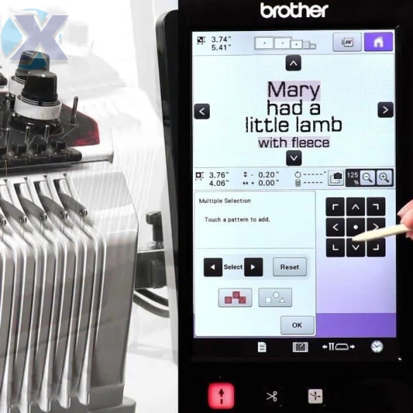 Maquina de Bordado Profissional Brother 10 Agulhas PR1055X + Coleção de Bordados