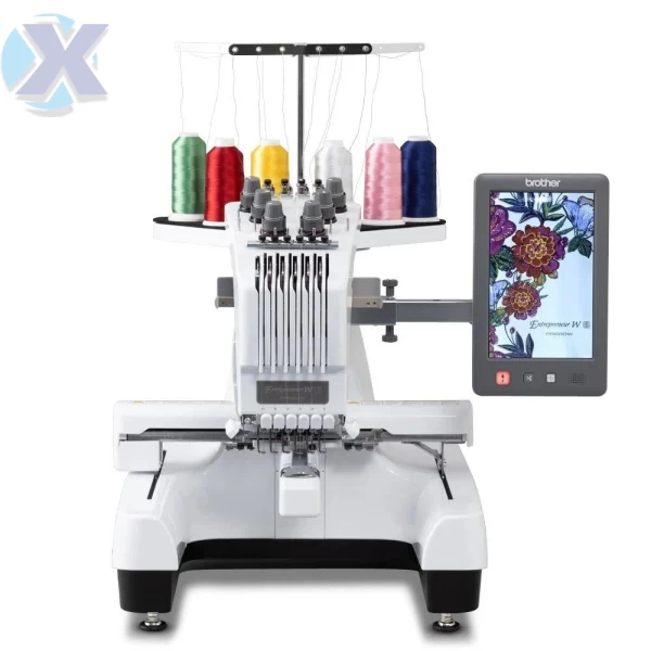 Maquina de Bordado Profissional Brother 06 Agulhas PR680W + Kit Boné