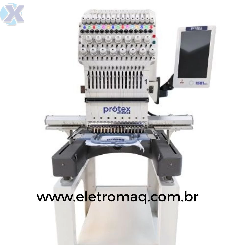 Maquina de Bordado Industrial 15 Agulhas Completa + Kit Boné