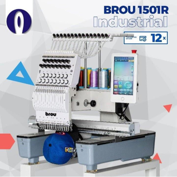 Bordadeira Industrial 15ag Completa + Kit Boné