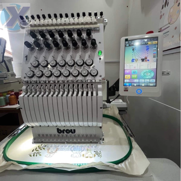 Maquina de Bordado Industrial 15 Agulhas Completa + Kit Boné