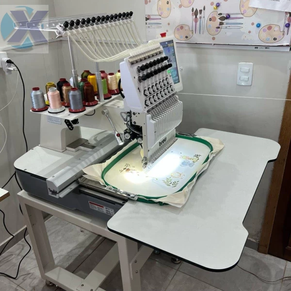 Maquina de Bordado Industrial 15 Agulhas Completa + Kit Boné