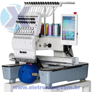 Maquina de Bordado Industrial 15 Agulhas Completa + Kit Boné