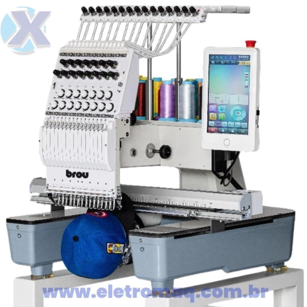 Maquina de Bordado Industrial 15 Agulhas Completa + Kit Boné