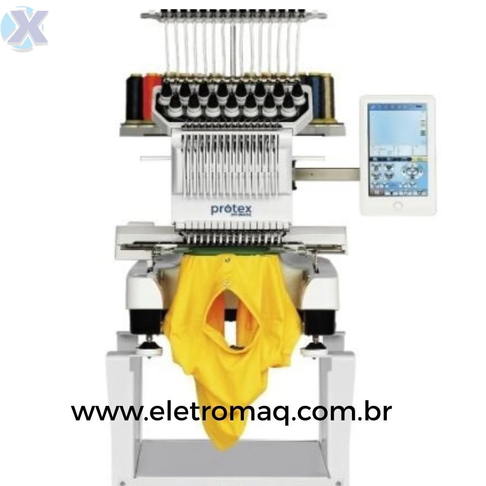 Maquina de Bordado Industrial 15 Agulhas Completa + Kit Boné