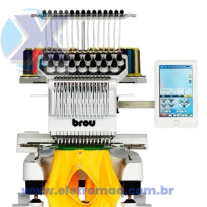 Maquina de Bordado Industrial 15 Agulhas Completa + Kit Boné