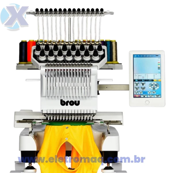 Maquina de Bordado Industrial 15 Agulhas Completa + Kit Boné