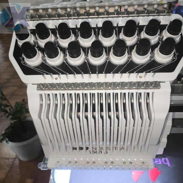 Maquina de Bordado Industrial 15 Agulhas Completa + Kit Boné