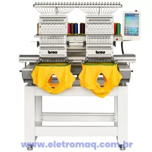 Bordadeira Industrial 15ag 02 Cabeças + Kit Boné