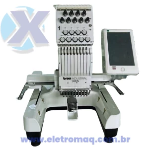 Maquina de Bordado Industrial 09 Agulhas Compacta + Coleção de Bordados