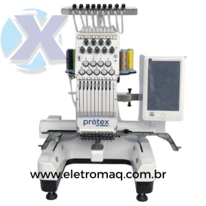 Maquina de Bordado Industrial 09 Agulhas Compacta + Coleção de Bordados