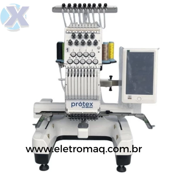 Maquina de Bordado Industrial 09 Agulhas Compacta + Coleção de Bordados