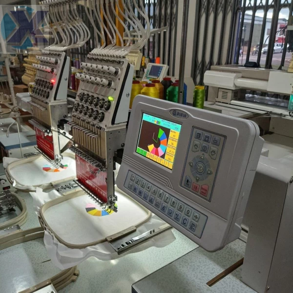 Maquina de Bordado Industrial 02 Cabeças 12 Agulhas + Coleção de Bordados