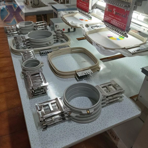 Maquina de Bordado Industrial 02 Cabeças 12 Agulhas + Coleção de Bordados