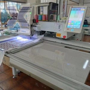 Maquina de Bordado Industrial 15 Agulhas + Kit Boné Completa