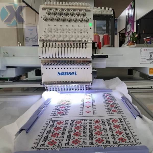 Maquina de Bordado Industrial 15 Agulhas + Kit Boné Completa