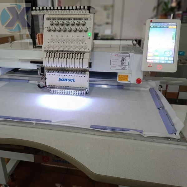 Maquina de Bordado Industrial 15 Agulhas + Kit Boné Completa