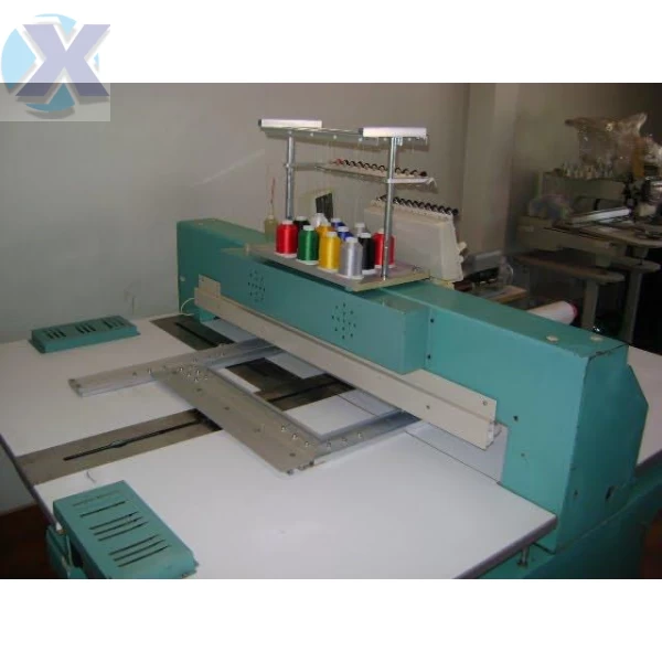 Maquina de Bordado Industrial 12 Agulhas Área 700 x 500m + Coleção de Bordados