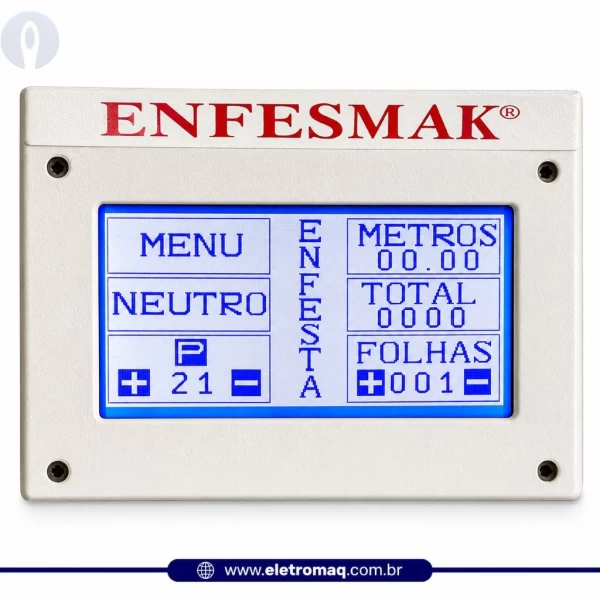 Enfestadeira Industrial Semi Automática Enfesmak p/ Tecidos Planos