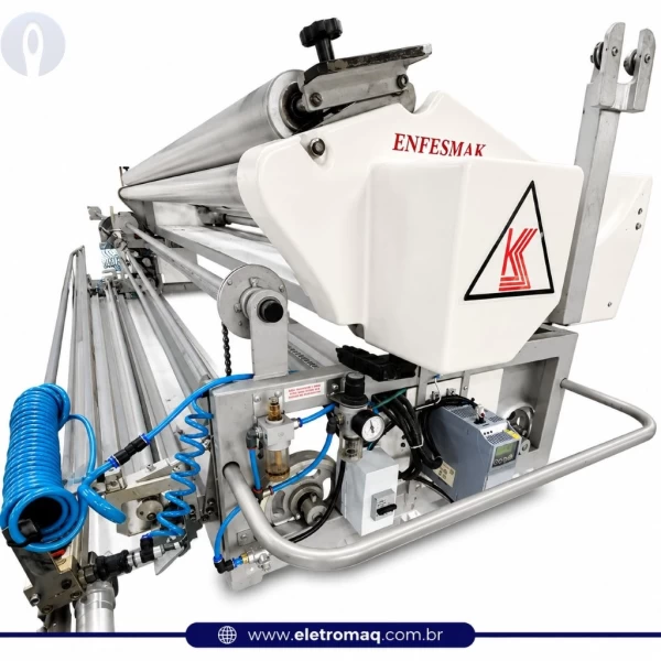Enfestadeira Industrial Semi Automática Enfesmak p/ Tecidos Planos