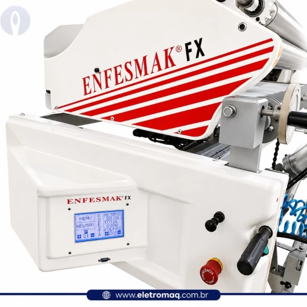 Enfestadeira Industrial Semi Automática Enfesmak p/ Tecidos Planos