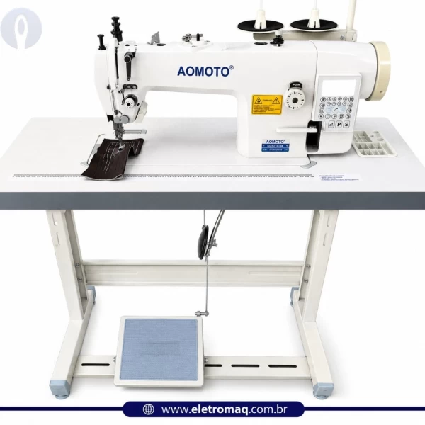 Maquina Costura Reta Transporte Duplo Eletrônica Aomoto GC-5318-D4