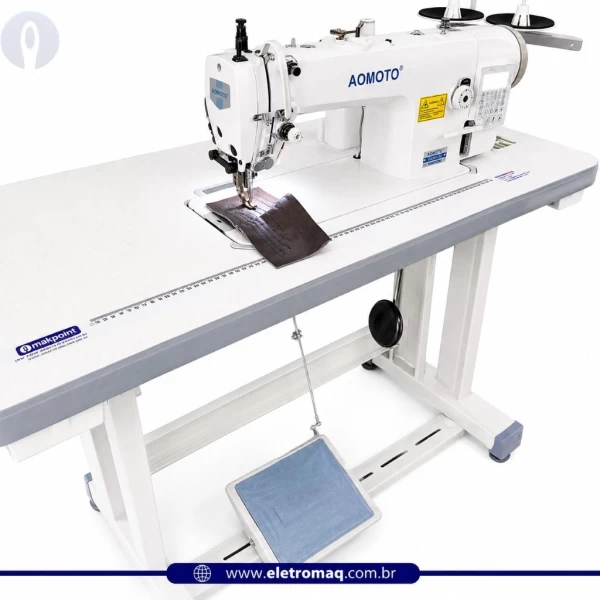 Maquina Costura Reta Transporte Duplo Eletrônica Aomoto GC-5318-D4
