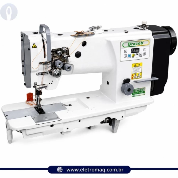 Maquina Pesponto Transporte Triplo 2ag Bracob BC4420-AT Motor Direct Driver