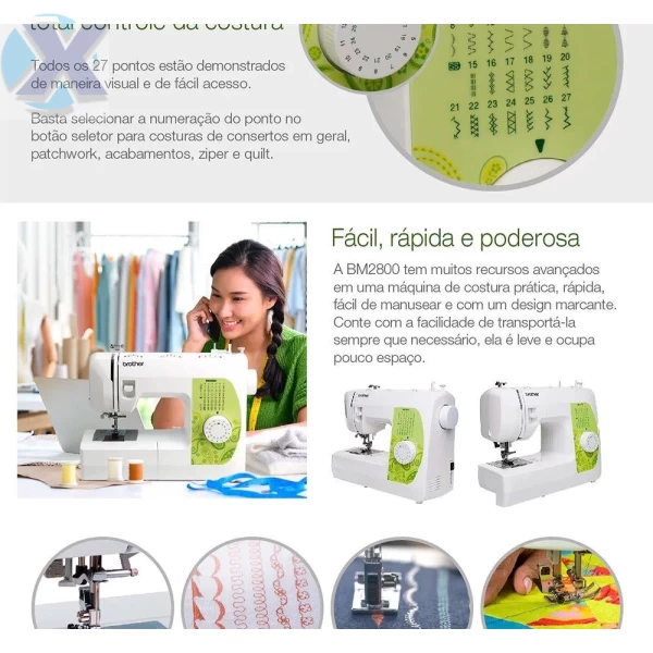 Maquina de Costura Doméstica Brother BM-2800
