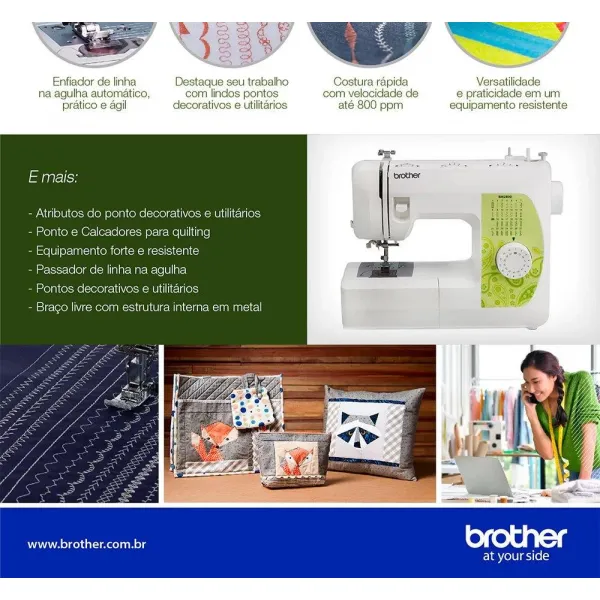 Maquina de Costura Doméstica Brother BM-2800