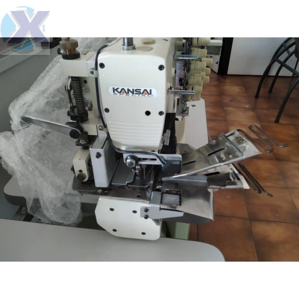 Maquina de Cos Industrial Eletrônica 12 Agulhas c/ Guilhotina e Falha Ponto