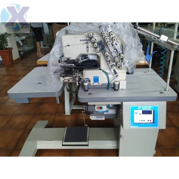 Maquina de Cos Industrial Eletrônica 12 Agulhas c/ Guilhotina e Falha Ponto