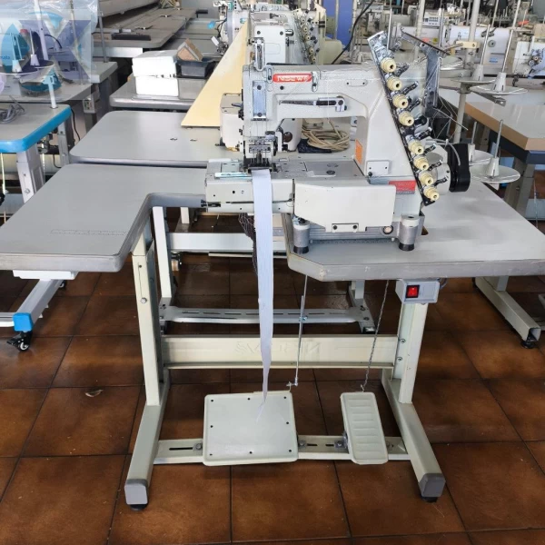 Maquina Elastiqueira Industrial 04 Agulhas Cilíndrica c/ Catraca Revisada