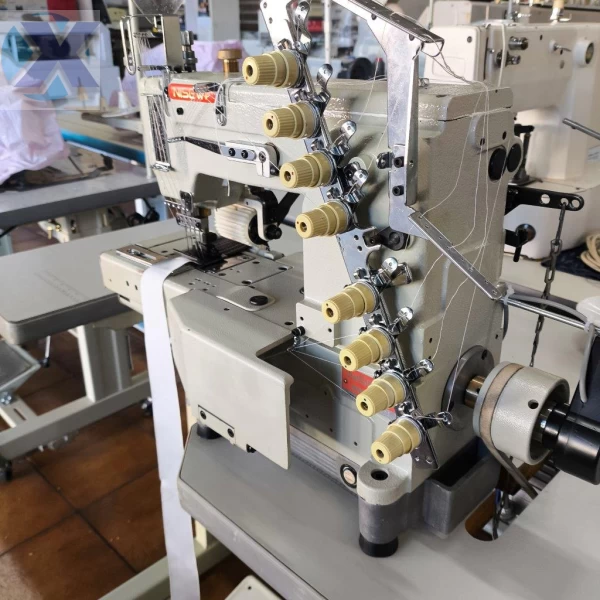 Maquina Elastiqueira Industrial 04 Agulhas Cilíndrica c/ Catraca Revisada