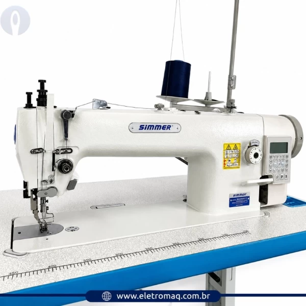 Maquina Costura Reta Transporte Duplo Eletrônica Simmer SM-0303L-D4 