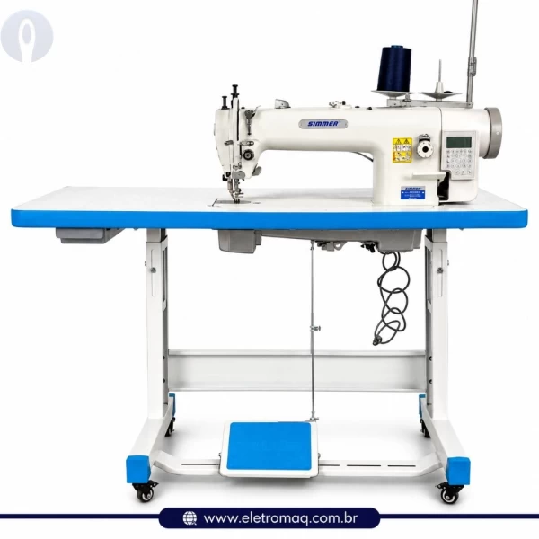 Maquina Costura Reta Transporte Duplo Eletrônica Simmer SM-0303L-D4 