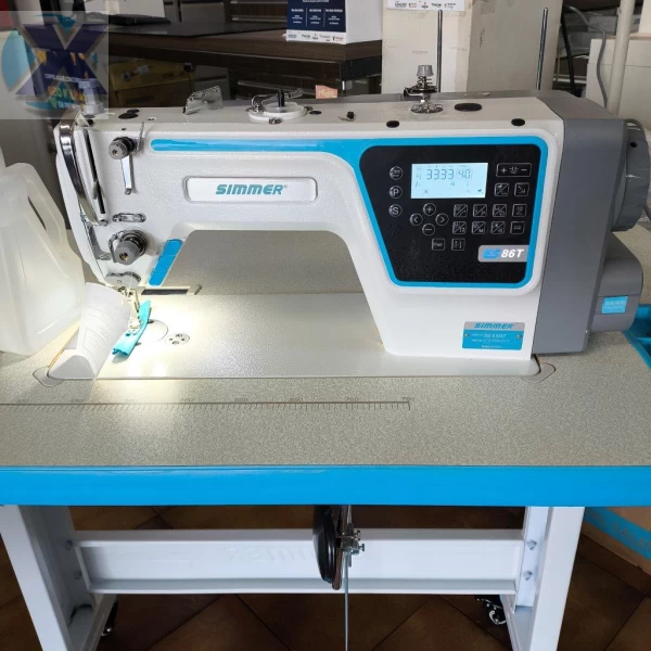 Maquina Reta Eletrônica Motor Direct Driver Simmer SM-ES86T