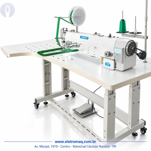 Maquina Tapeteira Eletrônica Alongada Direct Driver Cabeçote 56cm 