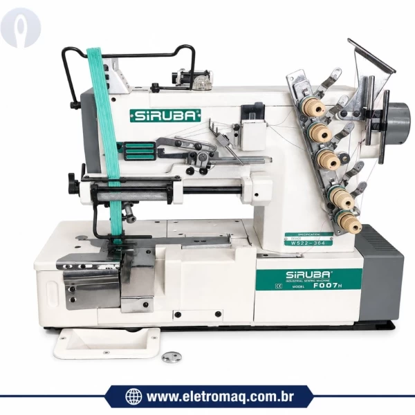 Maquina Galoneira Industrial Siruba BT p/ Pregar Elástico Revisada